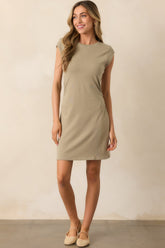 Z Supply Dusty Palm Green Camino Mini Dress