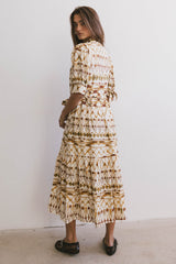 Tamara Abstract Midi Dress - FINAL SALE