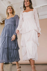 Manning Shimmery Midi Dress in Champagne - FINAL SALE