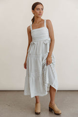 Caroline Striped Midi Dress - FINAL SALE