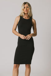Daphne Midi Dress in Black - FINAL SALE