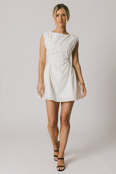 Jemma Mini Dress in White - FINAL SALE