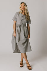 Narla Striped Maxi Dress in Navy - FINAL SALE