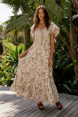 Robbie Floral Midi Dress in Mauve - FINAL SALE