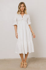 Nadia Midi Dress in Cream