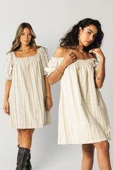 Drew Striped Babydoll Dress