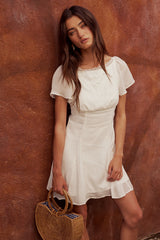 George Lace Trim Mini Dress