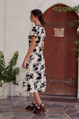 Arian Floral Midi Dress