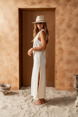 Amora Maxi Dress in Beige