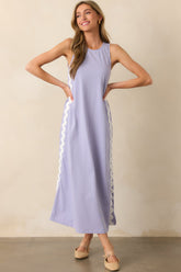 Dawn Purple Heather Cotton Maxi Dress
