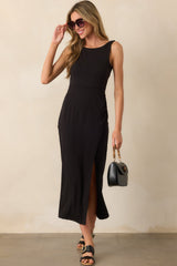 Z Supply Black Valencia Midi Dress