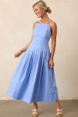 MINKPINK Jacaranda Blue Avalon Square Neck Midi Dress