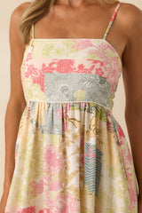 MINKPINK Multi Patchwork Aurora Strappy Midi Dress