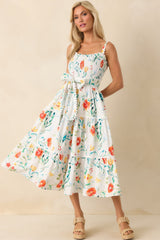 Prosperina Darcy Multi Floral Print Cotton Maxi Dress