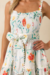 Prosperina Darcy Multi Floral Print Cotton Maxi Dress