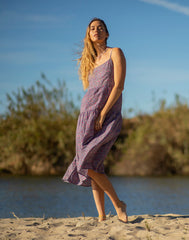 Jacey Textured Dress: Pink Garden