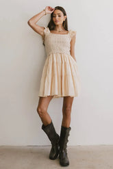 Lindie Knit Bodice Mini Dress - FINAL SALE