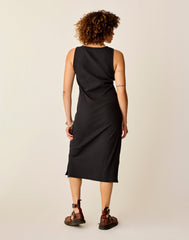 Elodie Rib Dress: Black