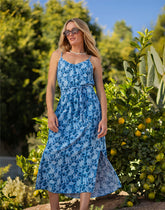 Macy Dress: Navy Floral