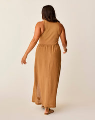 Lark Linen Dress: Rum Chambray