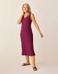 Elodie Rib Dress: Nirvana Stripe