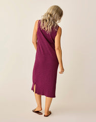 Elodie Rib Dress: Nirvana Stripe