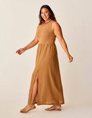 Lark Linen Dress: Rum Chambray