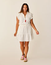 Alex Gauze Dress: Cloud