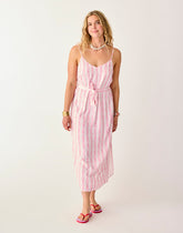 Macy Dress: Pink Paisley