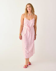 Macy Dress: Pink Paisley