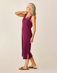 Elodie Rib Dress: Nirvana Stripe
