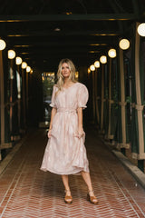 Gloria Embroidered Midi Dress