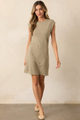 Z Supply Dusty Palm Green Camino Mini Dress