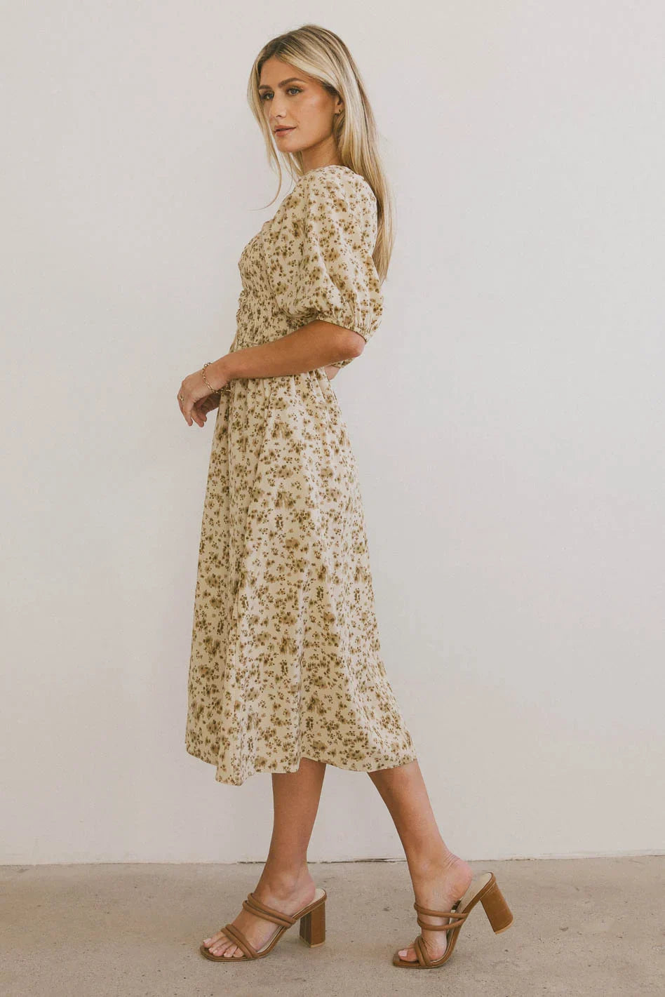 Justine Smocked Midi Dress - FINAL SALE