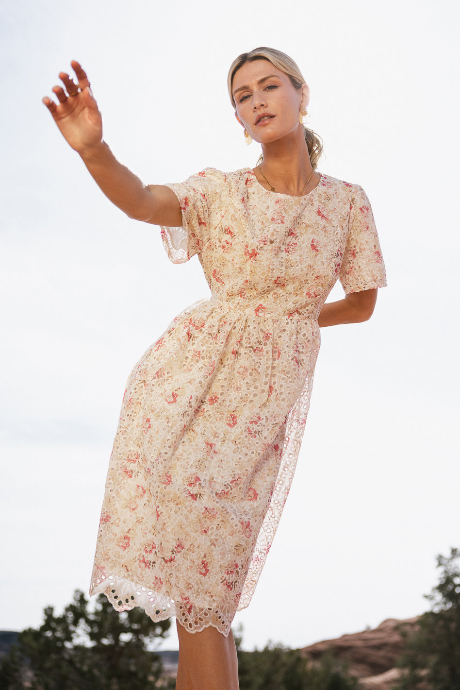 Renee Eyelet Lace Dress