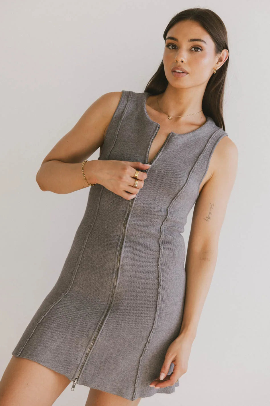 Vela Zip Up Mini Dress - FINAL SALE