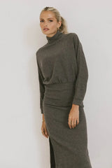 Ulrich Sweater Dress in Charcoal - FINAL SALE