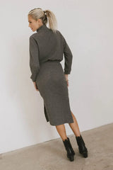 Ulrich Sweater Dress in Charcoal - FINAL SALE