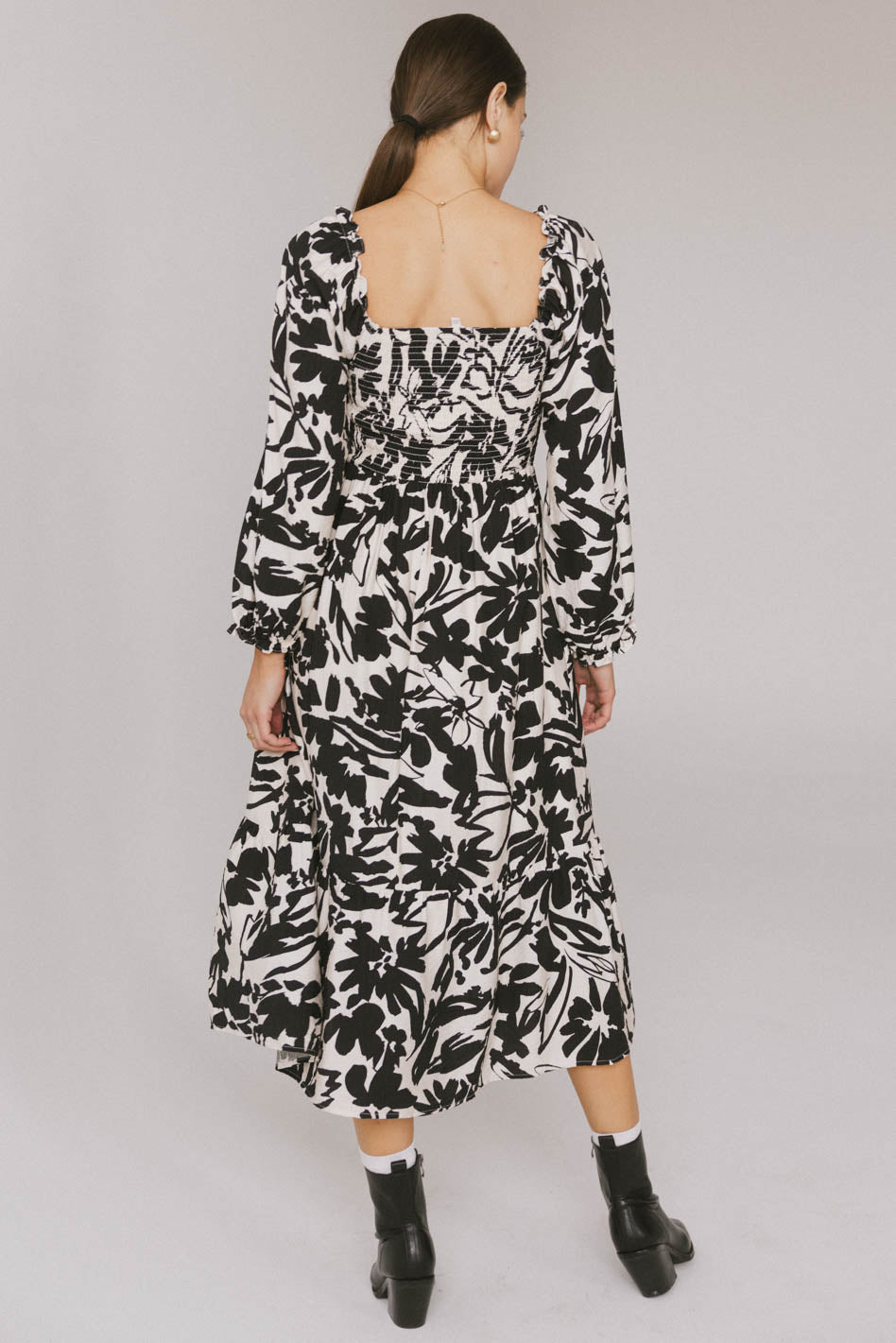 Soren Midi Dress in Black - FINAL SALE