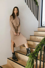 Ulrich Sweater Dress in Tan - FINAL SALE