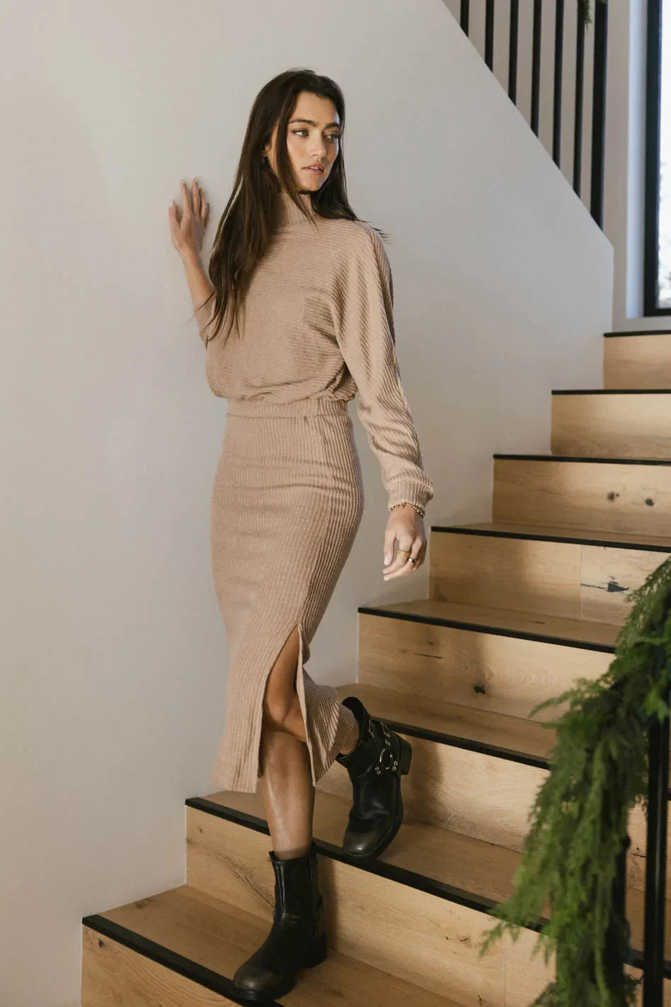 Ulrich Sweater Dress in Tan - FINAL SALE