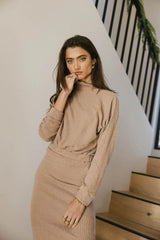 Ulrich Sweater Dress in Tan - FINAL SALE