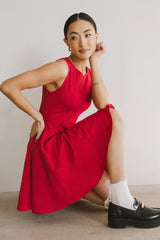 Liora Mini Dress in Red - FINAL SALE