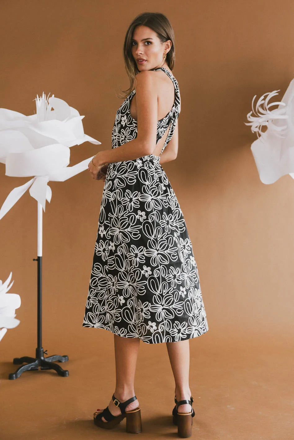 Cherie Floral Midi Dress - FINAL SALE