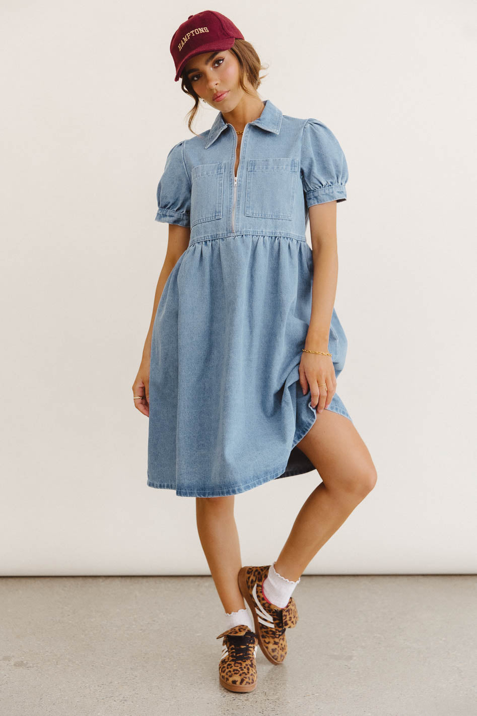Georgia Denim Midi Dress - FINAL SALE