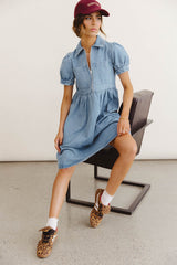 Georgia Denim Midi Dress - FINAL SALE