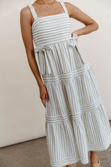 Caroline Striped Midi Dress - FINAL SALE