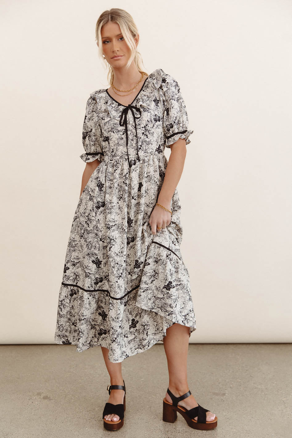 Petra Floral Midi Dress