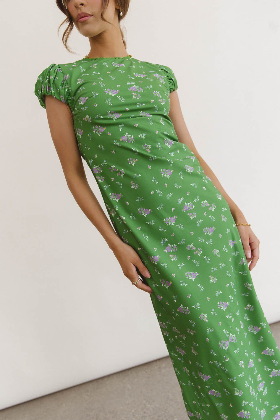 Ellianna Floral Maxi Dress in Green