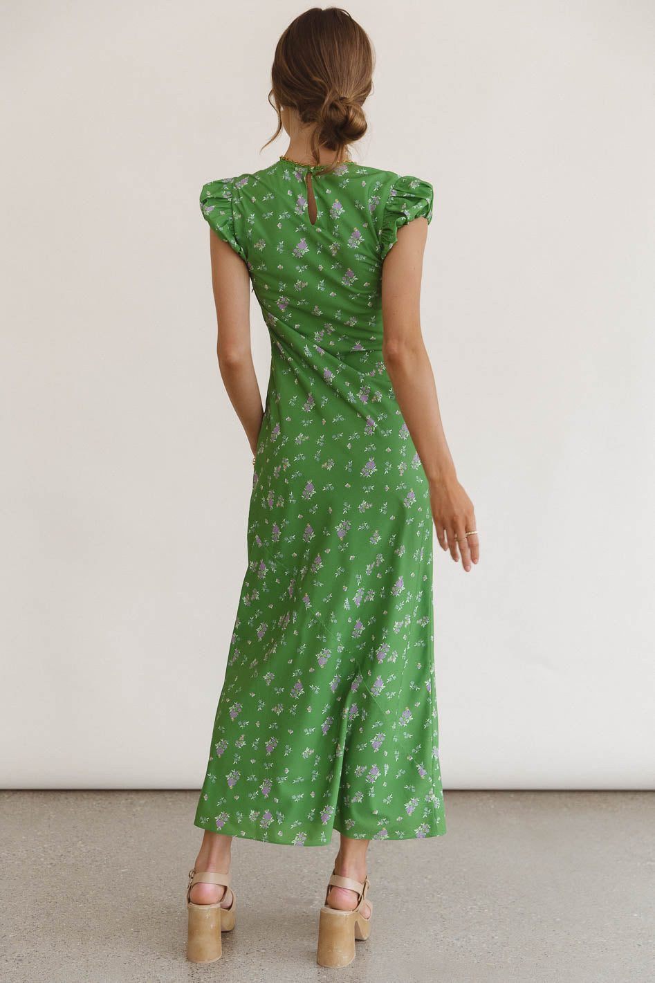 Ellianna Floral Maxi Dress in Green